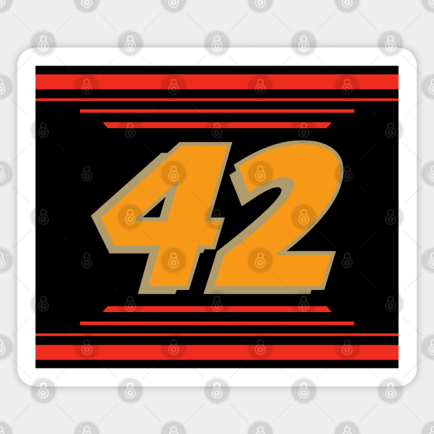 John Hunter Nemechek #42 2024 NASCAR Design Sticker by AR Designs 